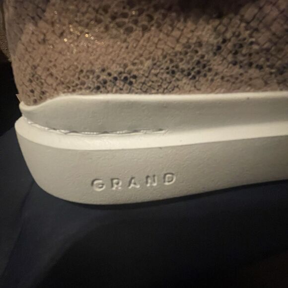 Cole Haan Grand Pro Rally Pink Faux Exotic Print Leather Shoes Women's Size 6 - Picture 9 of 13